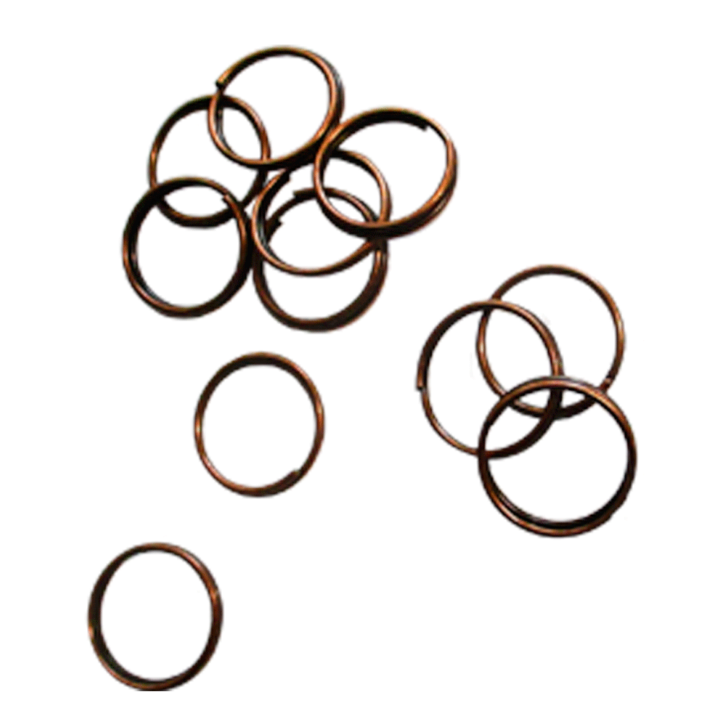 !6mm Split Rings Antique Copper