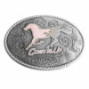 Pink Horse Belt Buckle