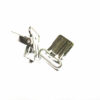 Ribbed Rectangle-shaped Suspender Clips 22x30mm for bib clips, toy holder - Image 2