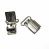 Ribbed Rectangle-shaped Suspender Clips 22x30mm for bib clips, toy holder