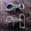 Trigger Snaps Silver 360 Swivel Hooks with Large Dees for straps and bags