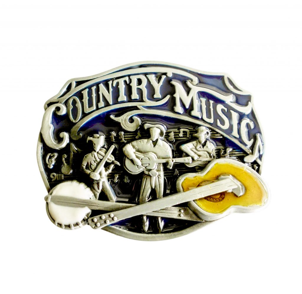 Oval Country Music Band Buckle