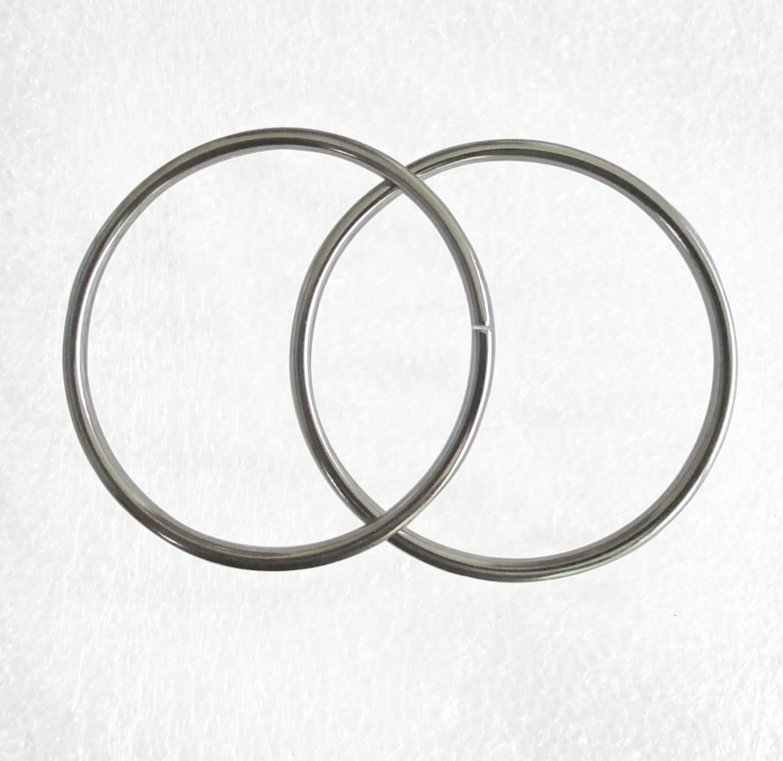 and buckles Metal Dee Rings unwelded silver 38x25mm for straps