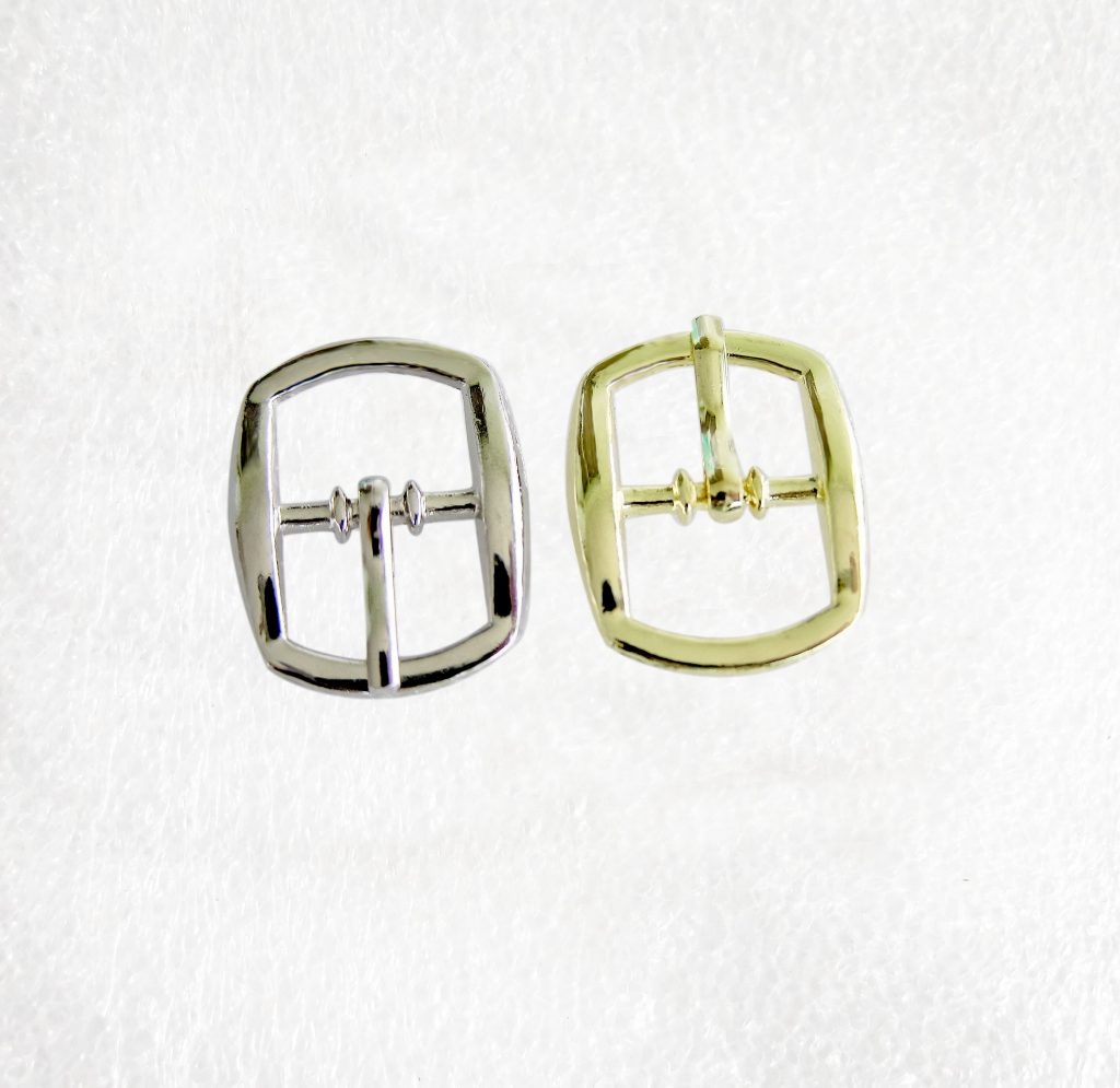 Plain Rounded Rectangle Shape Silver or Gold Buckles for 12mm straps