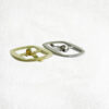 Plain Rounded Rectangle Shape Silver or Gold Buckles for 12mm straps - Image 3