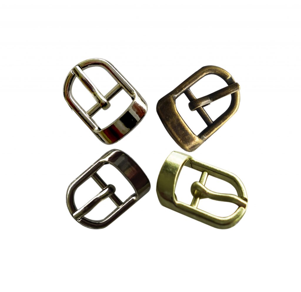 Small Metal Buckles for straps 10mm wide, 4 colours