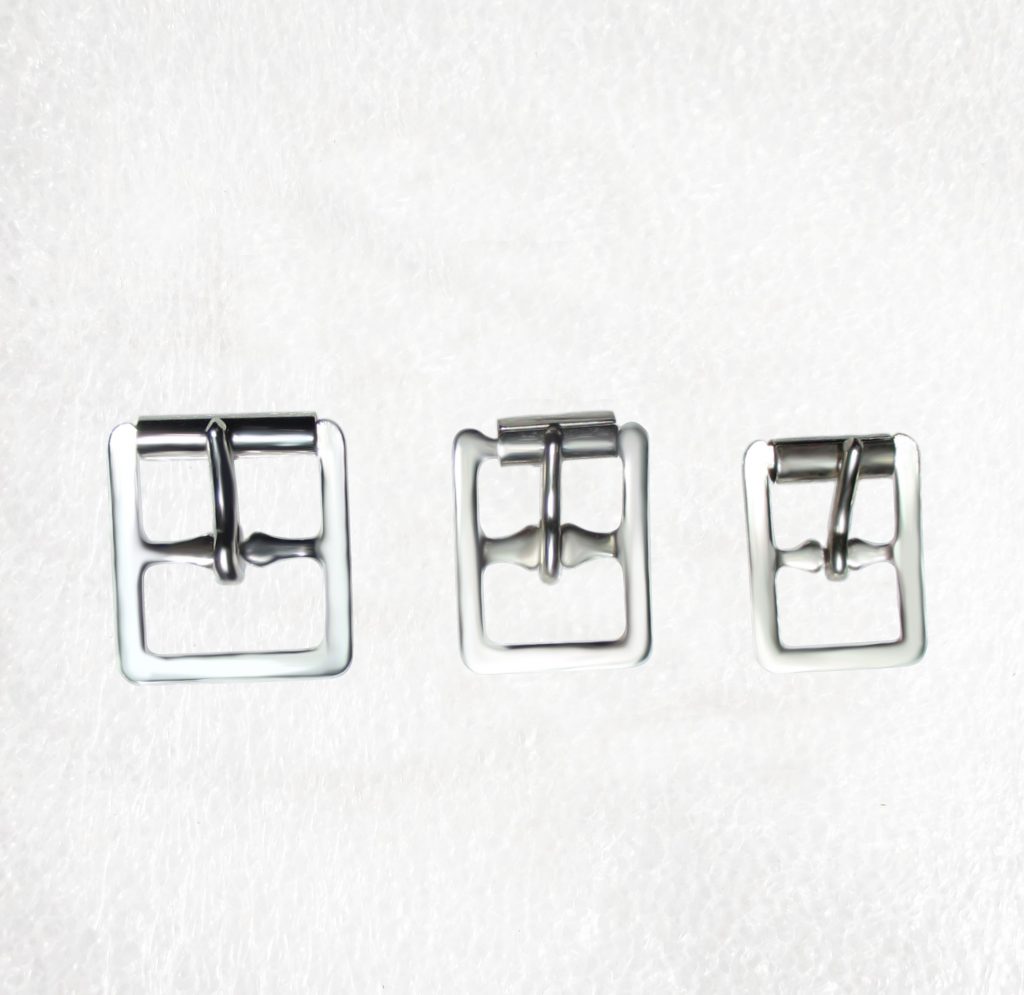 Silver Skate Buckles with roller 13mm, 16mm, 20mm pkt 8, or 12