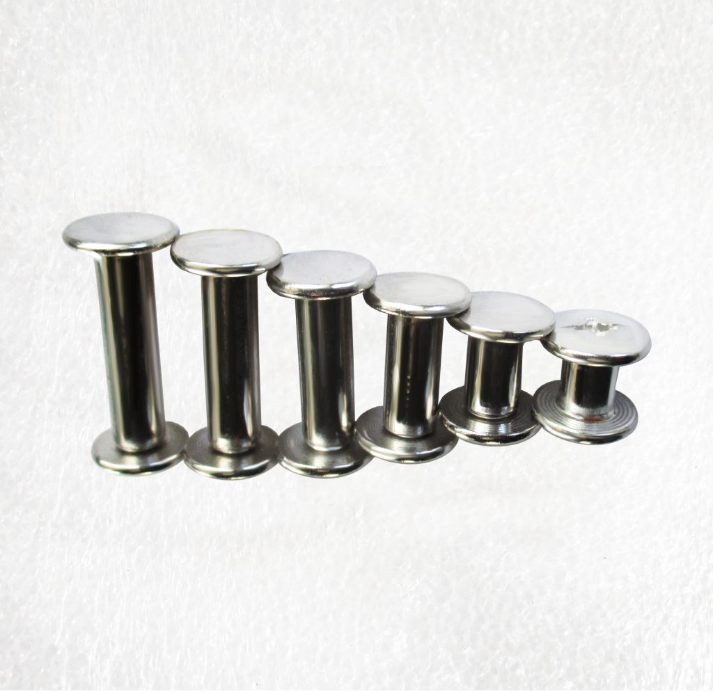 Chicago Screw Book Binding Silver 9.5mm Flat Head with M5 post various length