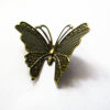 Metal Charms Filigree Butterflies 59x42mm antique Bronze Pkt 10 - Image 2