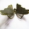 Metal Charms Filigree Butterflies 59x42mm antique Bronze Pkt 10 - Image 3