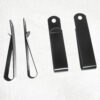 Black Metal Spring Money Clip attach to belts, pockets, bags Qty 4