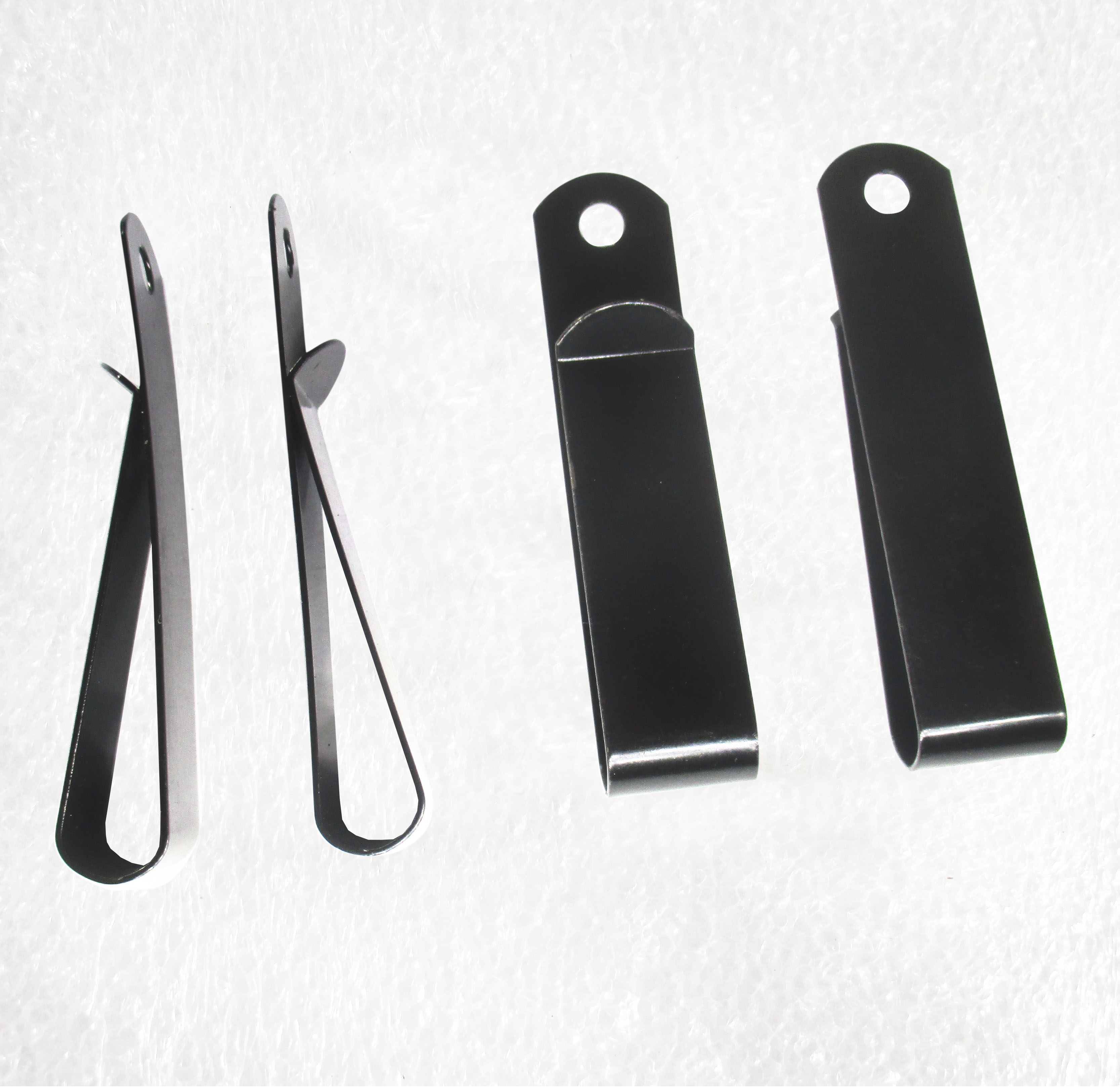 Black Metal Spring Money Clip attach to belts, pockets, bags Qty 4 eBay