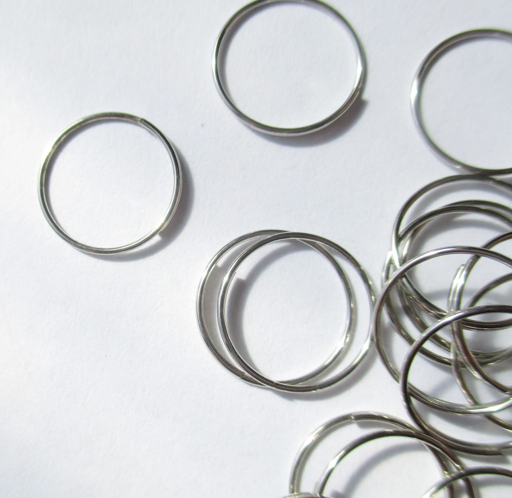 Split Rings 12mm diameter for luxury glass bead chandeliers, decorations