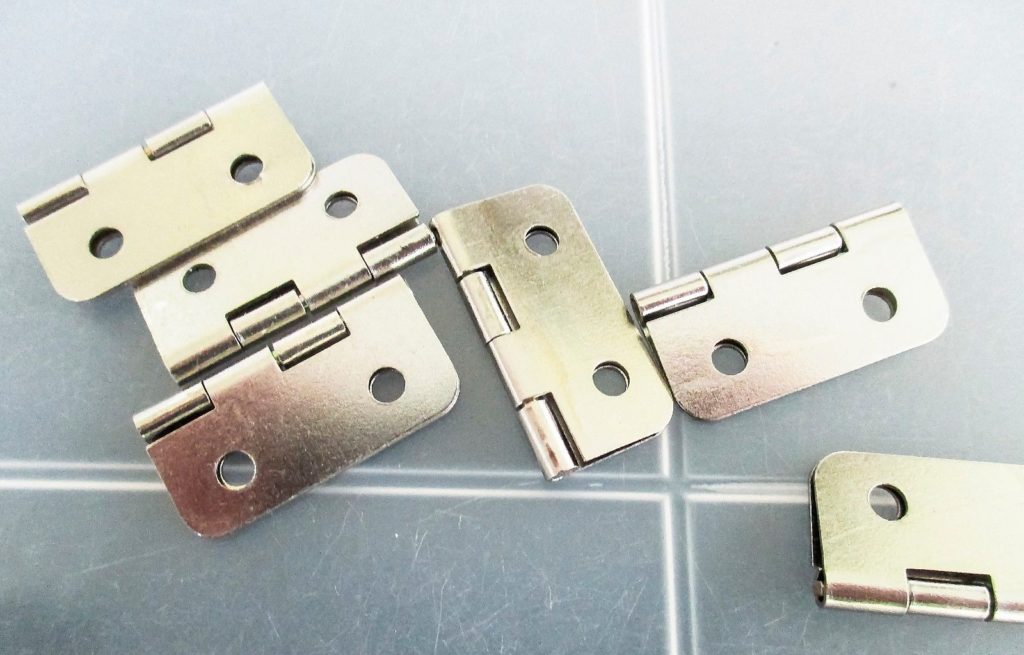 Hinges Gold or Silver Round Corner 29mm x 26mm Jaszitup leather accents