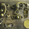 Solid Swing Catches Antique Brass 2 sizes, for boxes, bags and purses
