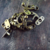 Solid Swing Catches Antique Brass 2 sizes, for boxes, bags and purses - Image 5