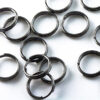 Gun Metal 12mm Split Rings