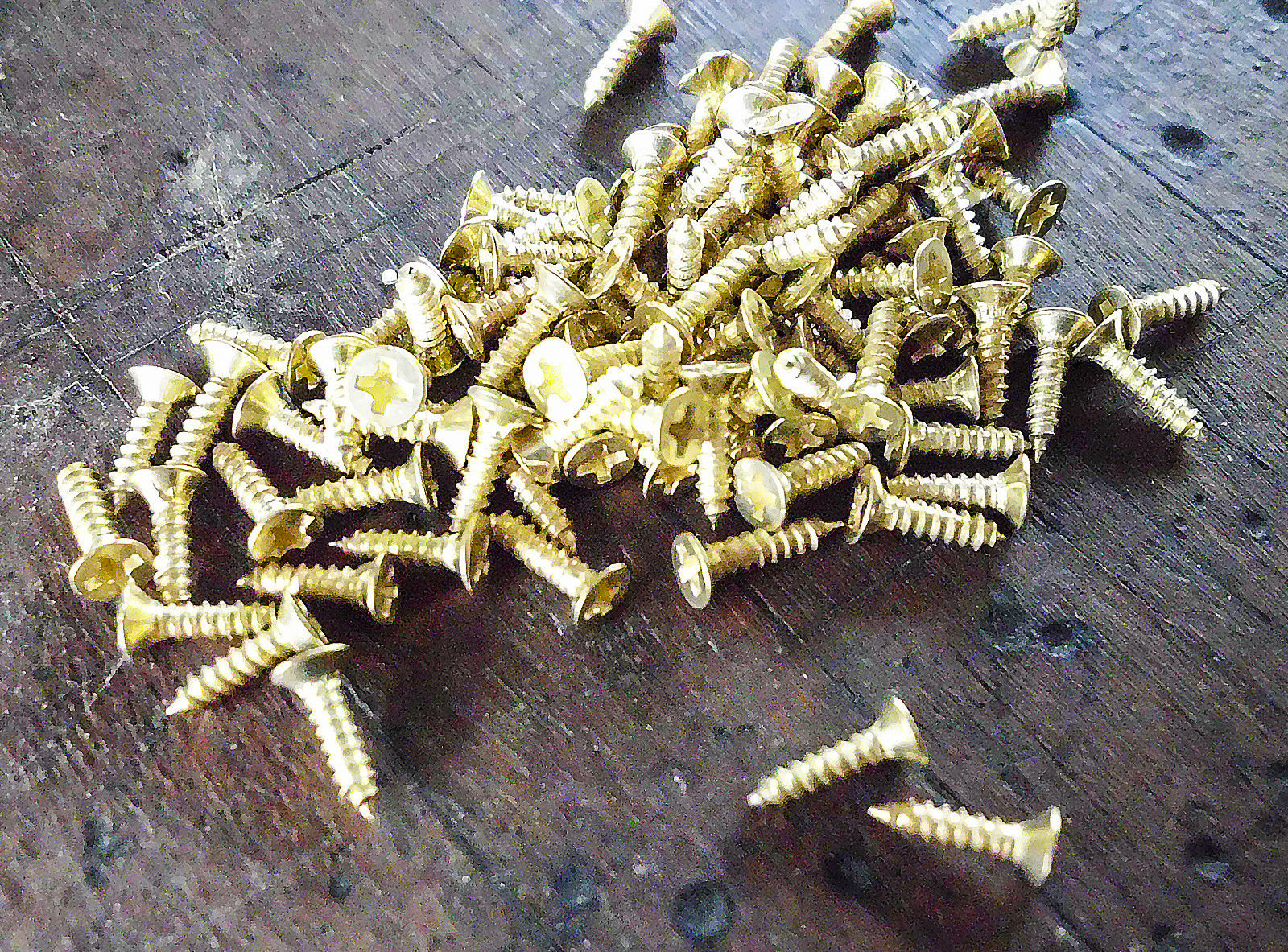 Small Wood Screws Gold Phillips Head M2 X 8mm 10mm 12mm Long Jasz 