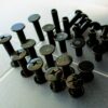 Chicago Screw Book Binding Gun Metal(Dk Grey) 9.5mm Flat Head with M5 post various lengths - Image 4