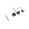 Boxes Cases  Drawer Knobs Antique Brass 15mm x 14mm with screws Pkt 4 - Image 4