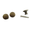 Boxes Cases  Drawer Knobs Antique Brass 15mm x 14mm with screws Pkt 4 - Image 8