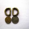 Metal Dee Rings unwelded Antique Brass 28x20mm, fit 20mm strap - Image 9