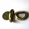Metal Dee Rings unwelded Antique Brass 28x20mm, fit 20mm strap - Image 4