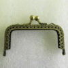 Kiss Clasp Purse Frame Antique Brass 80mm x 50mm - make your own - Image 2