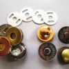 Catches Latches Round MagneticSnaps 18mm TopCapped BaseLegged 4 cols purses bags - Image 3