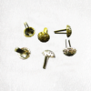 Purse Feet Flower Cut Design Dome-shaped 12mm 2 colours Pk 20