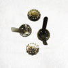 Purse Feet Flower Cut Design Dome-shaped 12mm 2 colours Pk 20 - Image 5