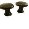 Boxes Cases Drawer Knobs Antique Brass 18mm x 18mm with screws Pkt 4 - Image 2
