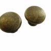 Boxes Cases Drawer Knobs Antique Brass 18mm x 18mm with screws Pkt 4 - Image 4