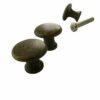 Boxes Cases Drawer Knobs Antique Brass 18mm x 18mm with screws Pkt 4 - Image 5