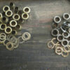 Eyelets-w-washer 10mm ID hole 17mm wide 5mm high for shoes, bags -4 cols Qty 50 - Image 4