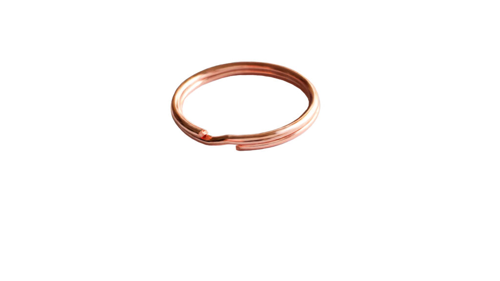 Rose Gold Split rings 15mm diameter Pkt 20