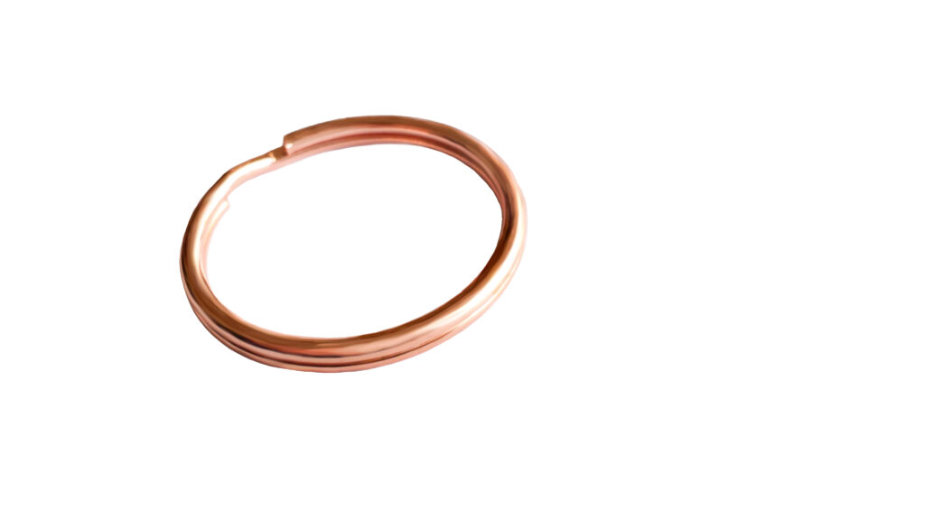 Rose Gold Split rings 25mm diameter Pkt 20