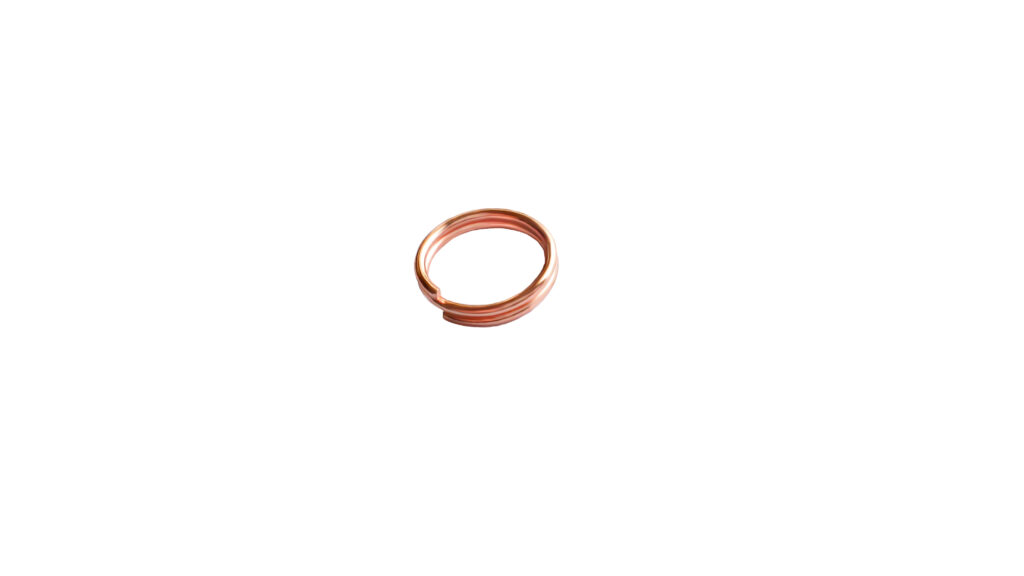 Rose Gold Split rings 10mm diameter Pkt 20