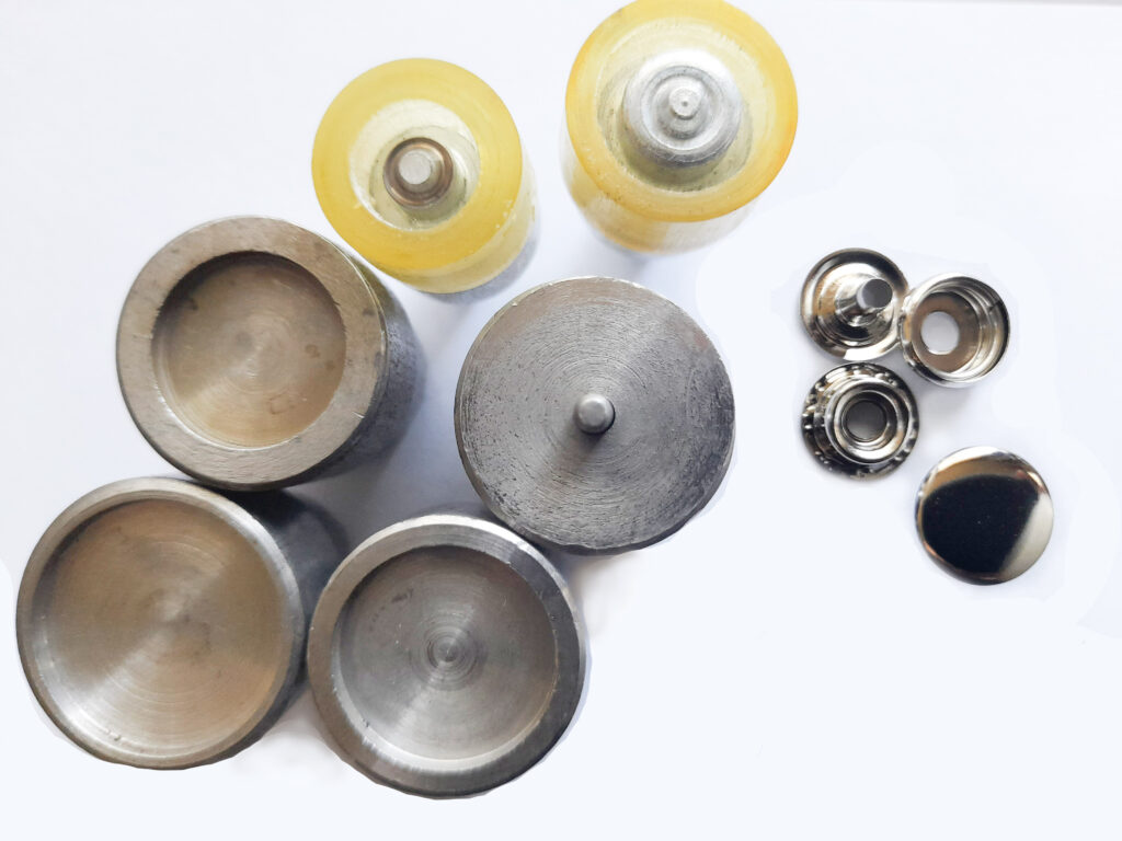6 Piece Press Machine Dies for 15mm, 17mm and 20mm press studs