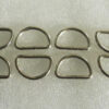 Metal Dee Rings unwelded silver 38x25mm for straps, and buckles - Image 5