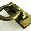Catches Latches High Fashion AntiqueBrass rectangle Flip Lock for clutch wallets