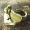 Brass Heart lock & Key set, a keepsake can be engraved - Image 5
