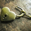 Brass Heart lock & Key set, a keepsake can be engraved - Image 6