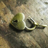 Brass Heart lock & Key set, a keepsake can be engraved - Image 7