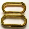 Oval Insertion Handles Gold 11cmx5.2cm Qty 1 pair