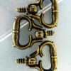 Boxes Cases JeweleryBox CatEar Screw In Drawer Handle AntiqueBrass 22x21mm Qty 4 - Image 4