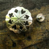 Conchos Screwback - Poker Symbols 32mm Silver Plated High Quality Qty 1 - Image 5