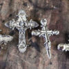 Decorative Rivets Tall Crosses Capped Antique Silver 3 styles - Image 2