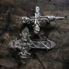 Decorative Rivets Tall Crosses Capped Antique Silver 3 styles - Image 4