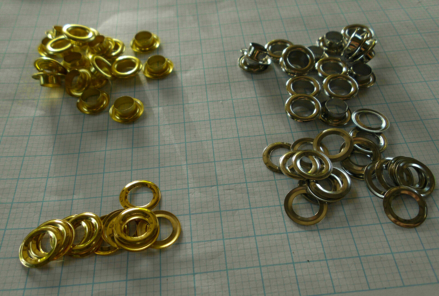 Eyeletswwasher 8mm ID hole 14mm wide 4.8mm high for shoes, bags4